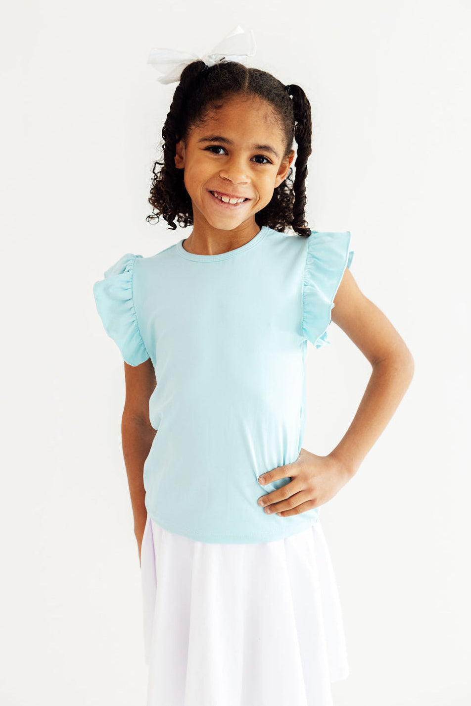 Bluebird S/S Ruffle Tee by Mila & Rose ®