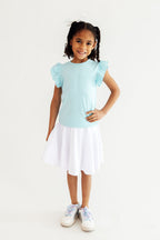 Bluebird S/S Ruffle Tee by Mila & Rose ®