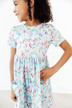 Unicorn Queen S/S Pocket Twirl Dress by Mila & Rose ®