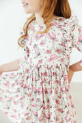 Cowgirl Cutie 3/4 Sleeve Ruffle Twirl Dress by Mila & Rose ®