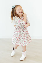 Cowgirl Cutie 3/4 Sleeve Ruffle Twirl Dress by Mila & Rose ®