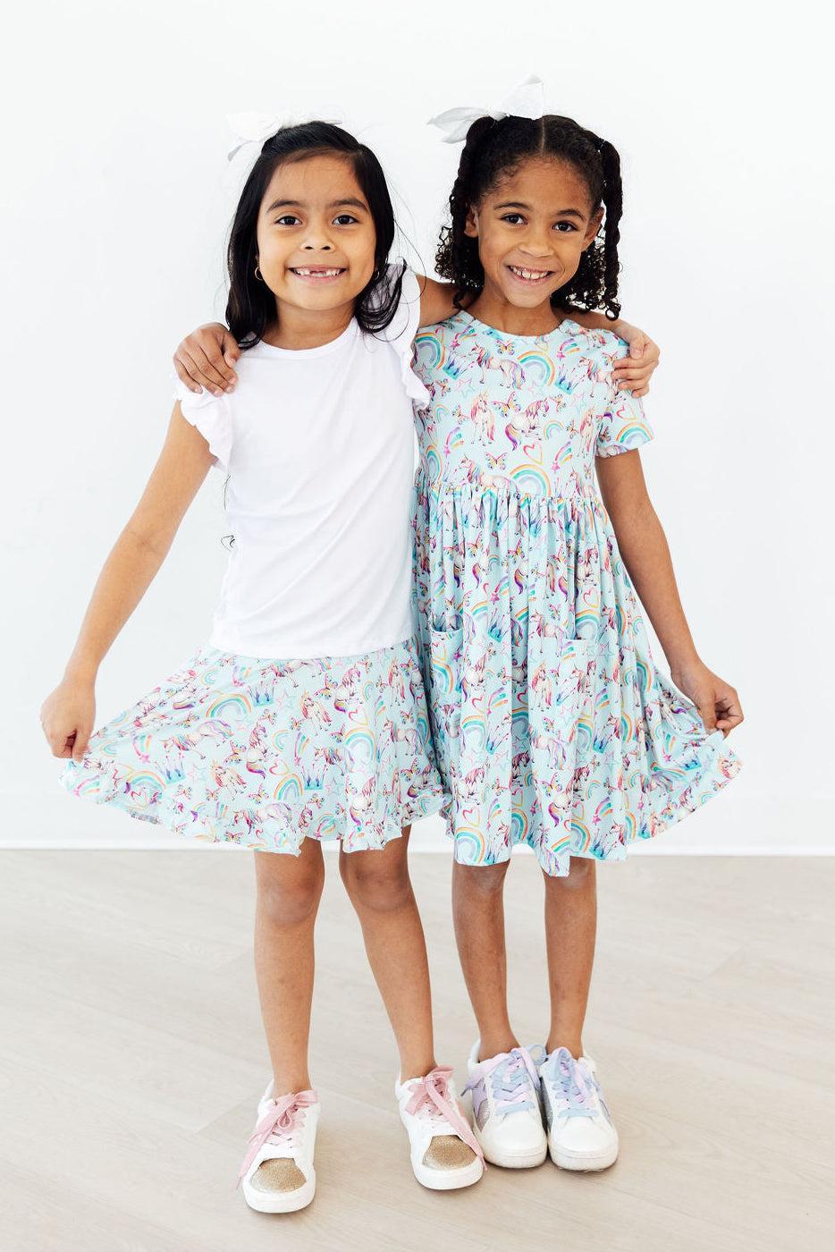 Unicorn Queen S/S Pocket Twirl Dress by Mila & Rose ®