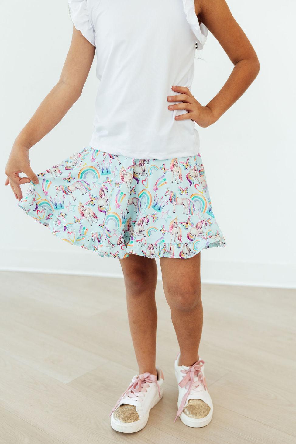 Unicorn Queen Ruffle Twirl Skort by Mila & Rose ®