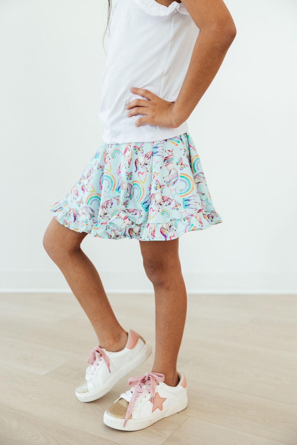 Unicorn Queen Ruffle Twirl Skort by Mila & Rose ®
