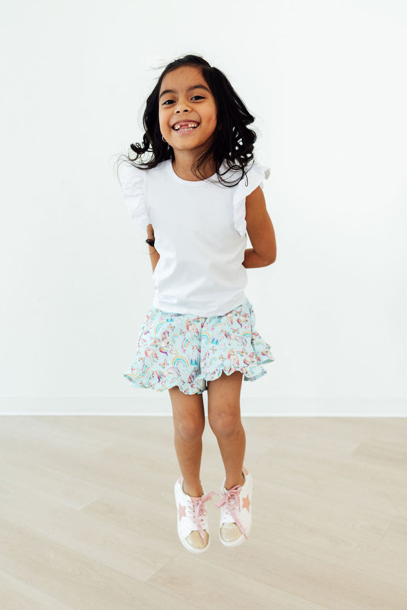 Unicorn Queen Ruffle Twirl Skort by Mila & Rose ®