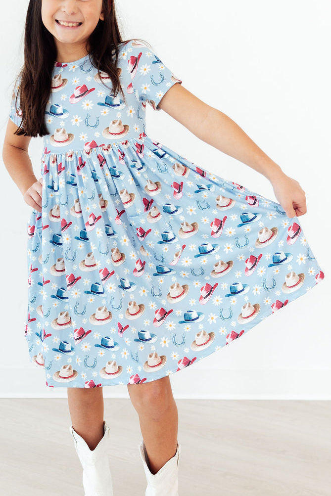 SALE Tip Your Hat S/S Pocket Twirl Dress by Mila & Rose ®