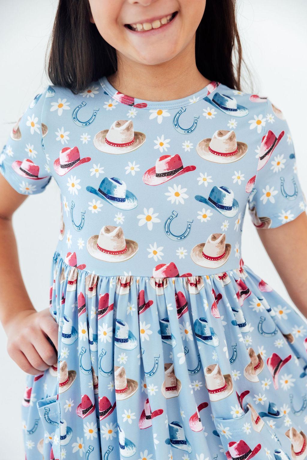 SALE Tip Your Hat S/S Pocket Twirl Dress by Mila & Rose ®