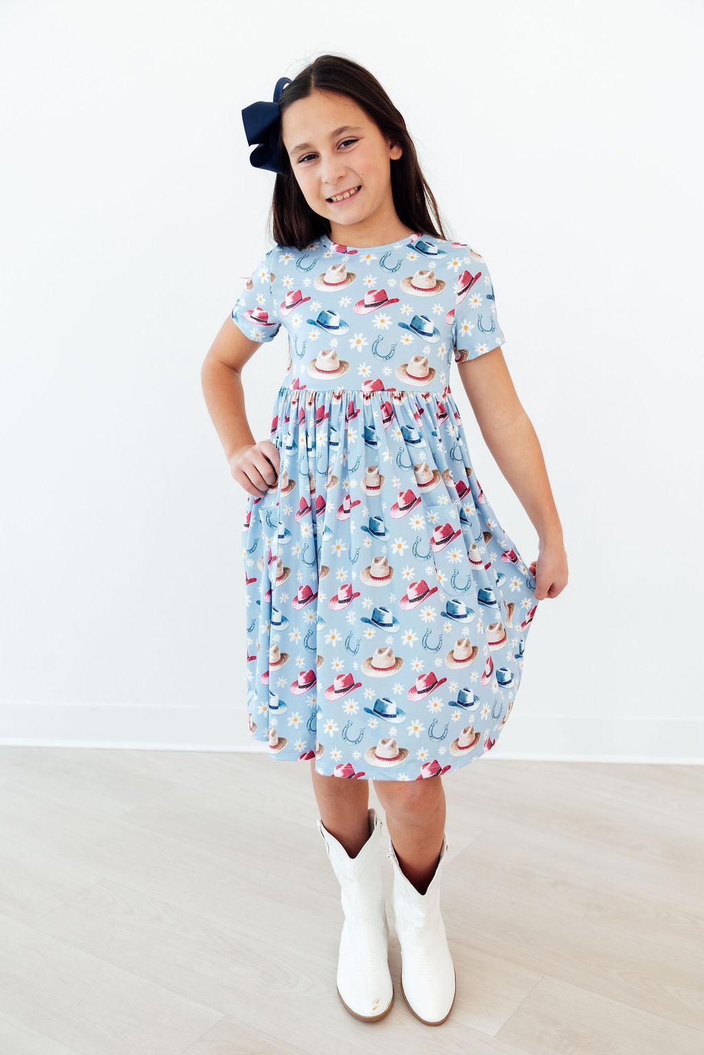 SALE Tip Your Hat S/S Pocket Twirl Dress by Mila & Rose ®