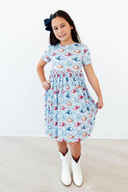 SALE Tip Your Hat S/S Pocket Twirl Dress by Mila & Rose ®