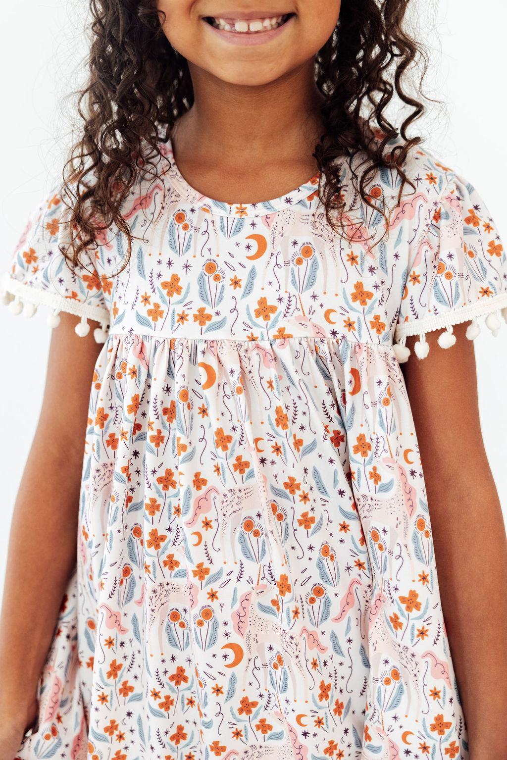 Unicorn Soiree Pom Pom Dress by Mila & Rose ®