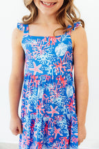 Coral Cove Ruffle Maxi Dress by Mila & Rose ®