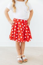 Red Polka Dots Ruffle Twirl Skort by Mila & Rose ®