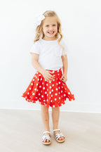 Red Polka Dots Ruffle Twirl Skort by Mila & Rose ®