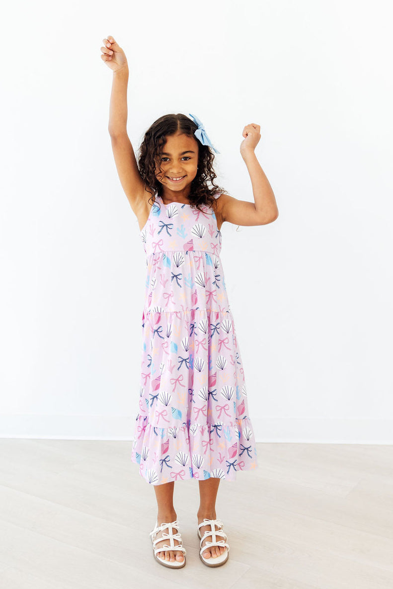 Beachside Bows Ruffle Maxi Dress by Mila & Rose ®