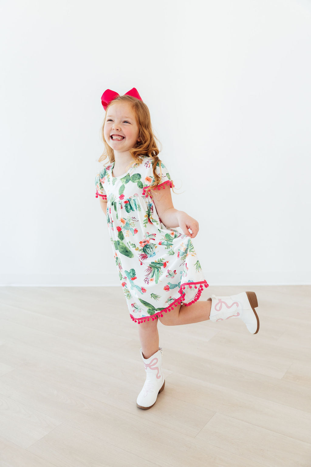 Cute Cactus Pom Pom Dress by Mila & Rose ®