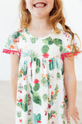 Cute Cactus Pom Pom Dress by Mila & Rose ®