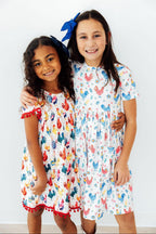 Rooster Pom Pom Dress by Mila & Rose ®