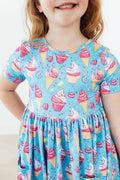 Delightful Desserts S/S Pocket Twirl Dress by Mila & Rose ®