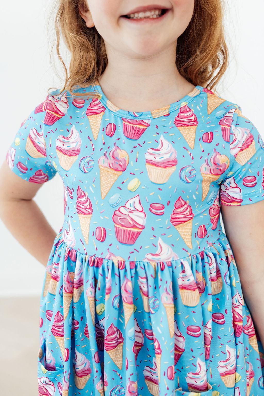 Delightful Desserts S/S Pocket Twirl Dress by Mila & Rose ®