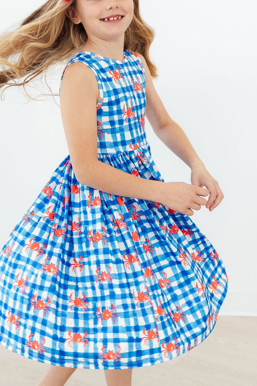 Crabby Cutie Tank Twirl Dress by Mila & Rose ®