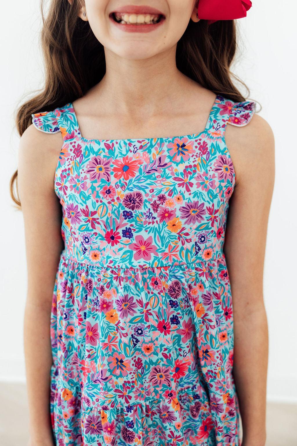 Tropical Garden Ruffle Maxi Dress by Mila & Rose ®