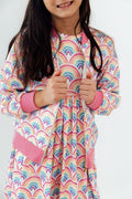 Watercolor Rainbows Satin Jacket by Mila & Rose ®