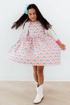 Watercolor Rainbows S/S Pocket Twirl Dress by Mila & Rose ®