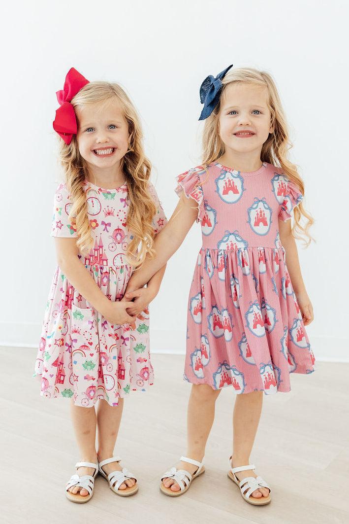 Princess & the Froggie S/S Pocket Twirl Dress by Mila & Rose ®