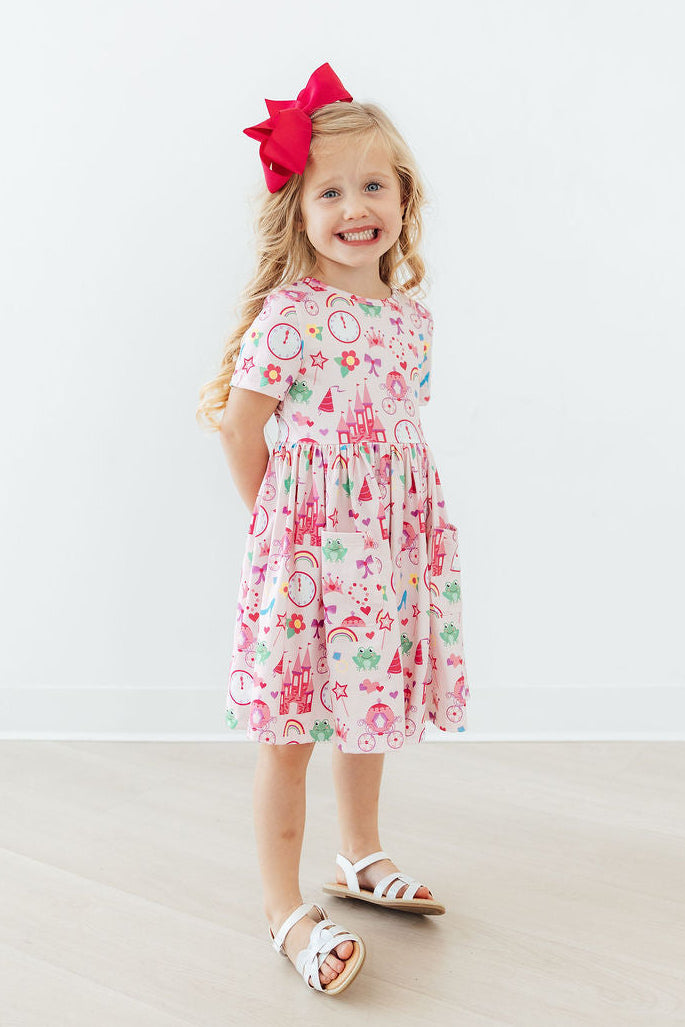 Princess & the Froggie S/S Pocket Twirl Dress by Mila & Rose ®