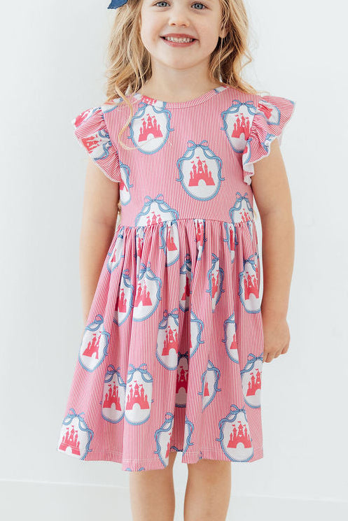 Once Upon a Castle Flutter Sleeve Twirl Dress by Mila & Rose ®