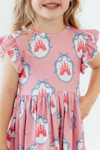 Once Upon a Castle Flutter Sleeve Twirl Dress by Mila & Rose ®