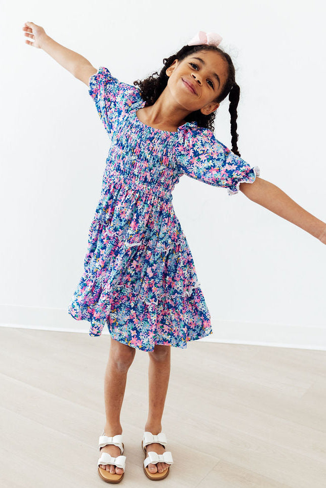 Darling Daisies Smocked Ruffle Dress by Mila & Rose ®