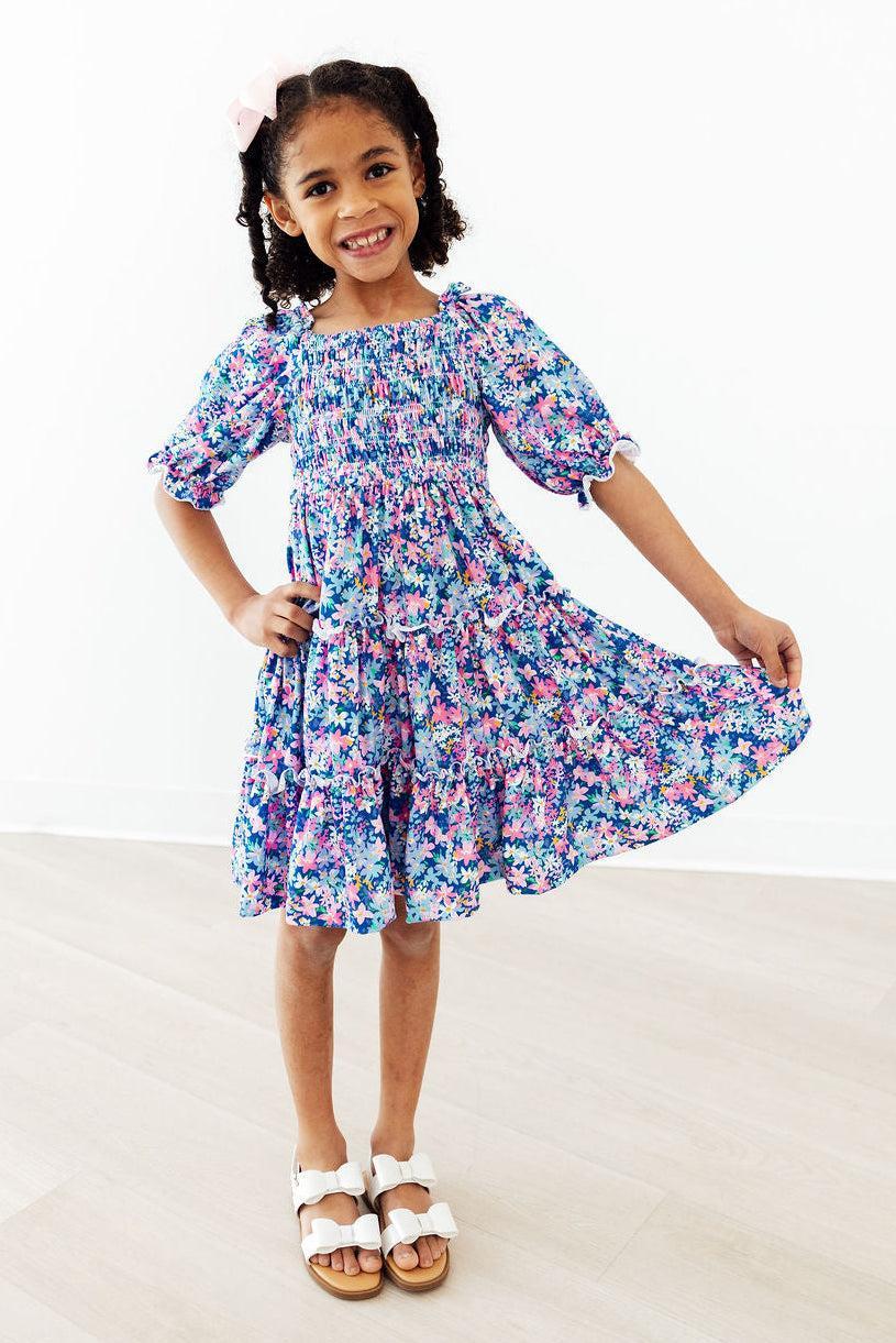 Darling Daisies Smocked Ruffle Dress by Mila & Rose ®