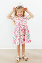 Princess & the Froggie S/S Pocket Twirl Dress by Mila & Rose ®
