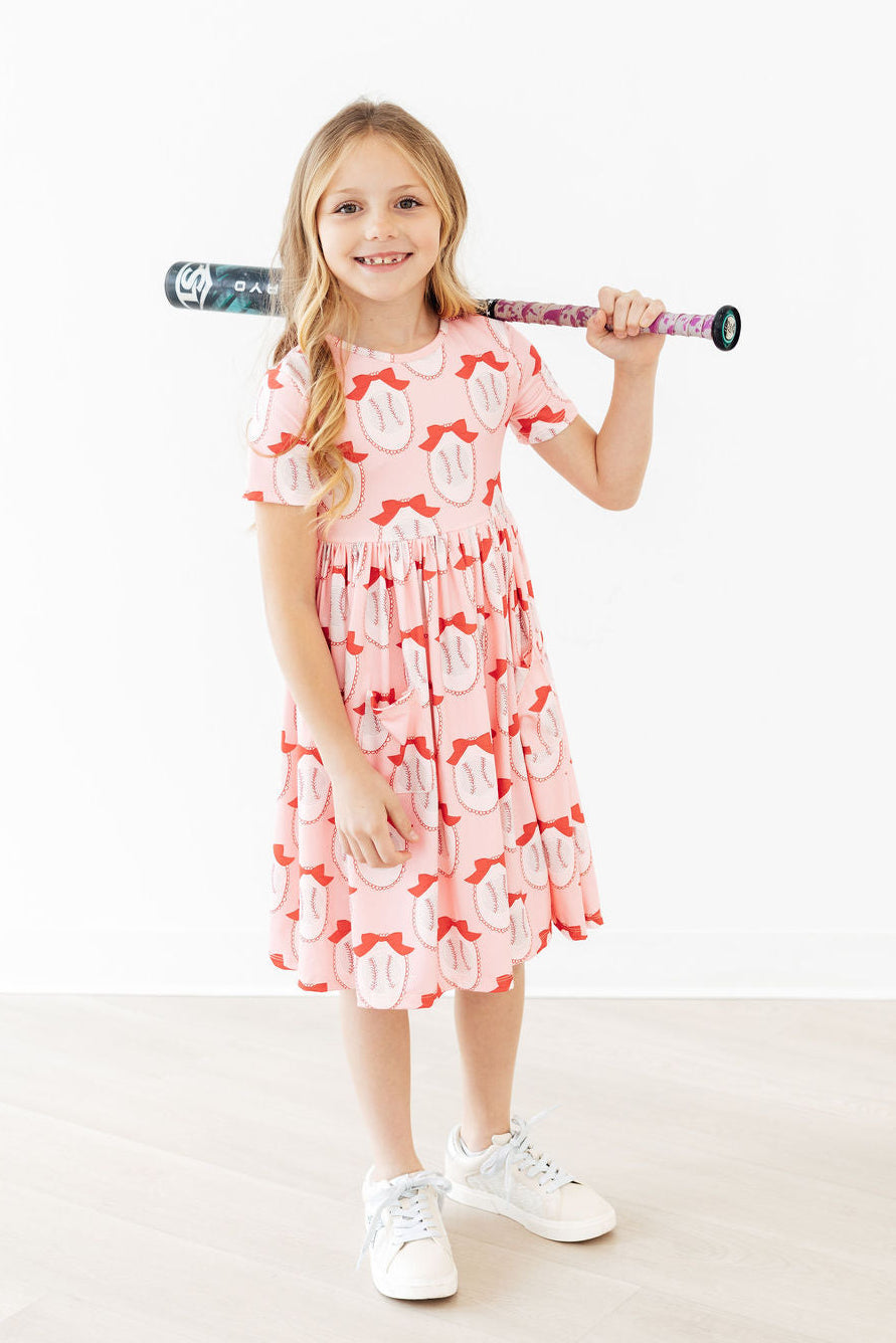Pitcher Perfect S/S Pocket Twirl Dress by Mila & Rose ®