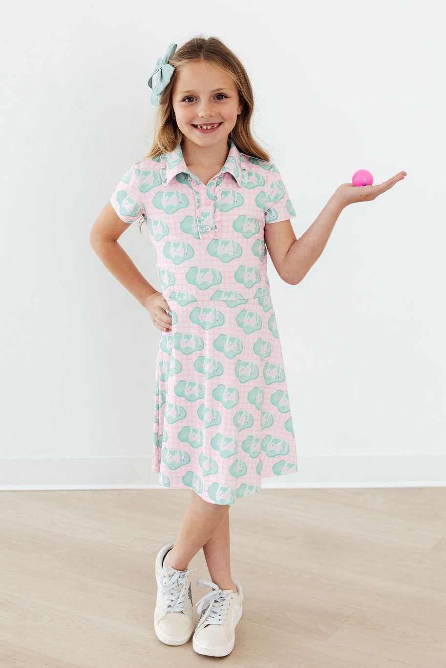 She's on the Green S/S Polo Dress by Mila & Rose ®