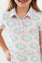 She's on the Green S/S Polo Dress by Mila & Rose ®