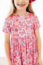 Hippie Sissy S/S Pocket Twirl Dress by Mila & Rose ®
