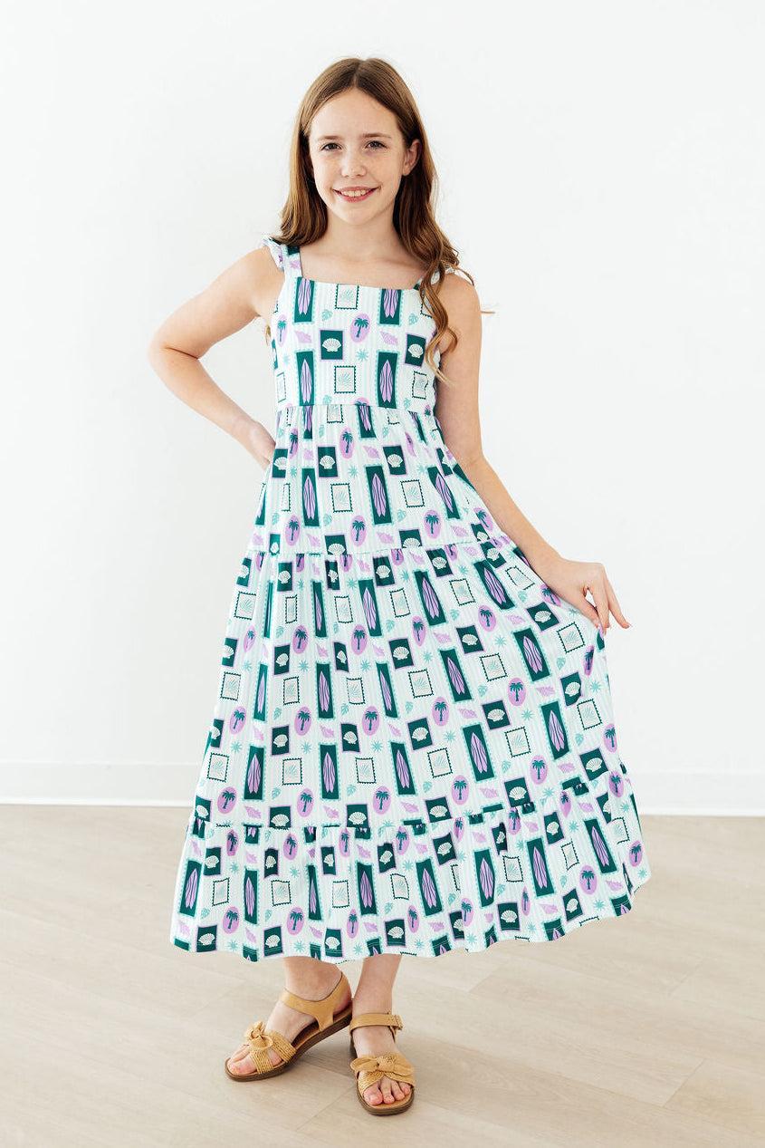 Surfer Girl Ruffle Maxi Dress by Mila & Rose ®