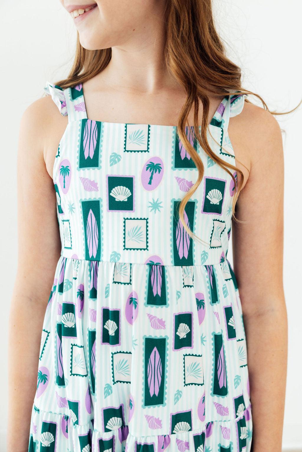 Surfer Girl Ruffle Maxi Dress by Mila & Rose ®
