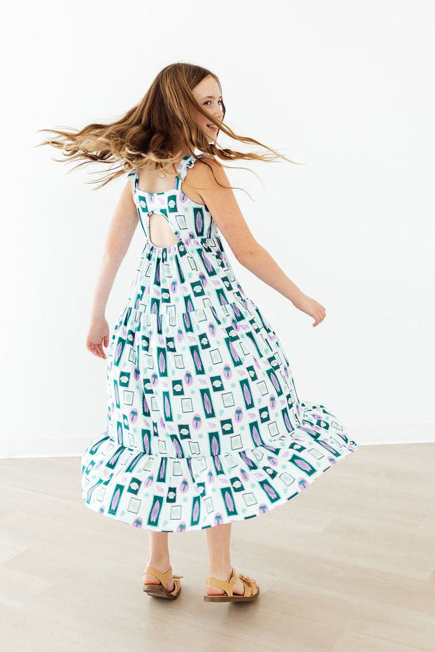 Surfer Girl Ruffle Maxi Dress by Mila & Rose ®