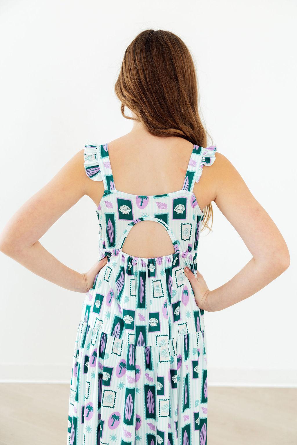 Surfer Girl Ruffle Maxi Dress by Mila & Rose ®