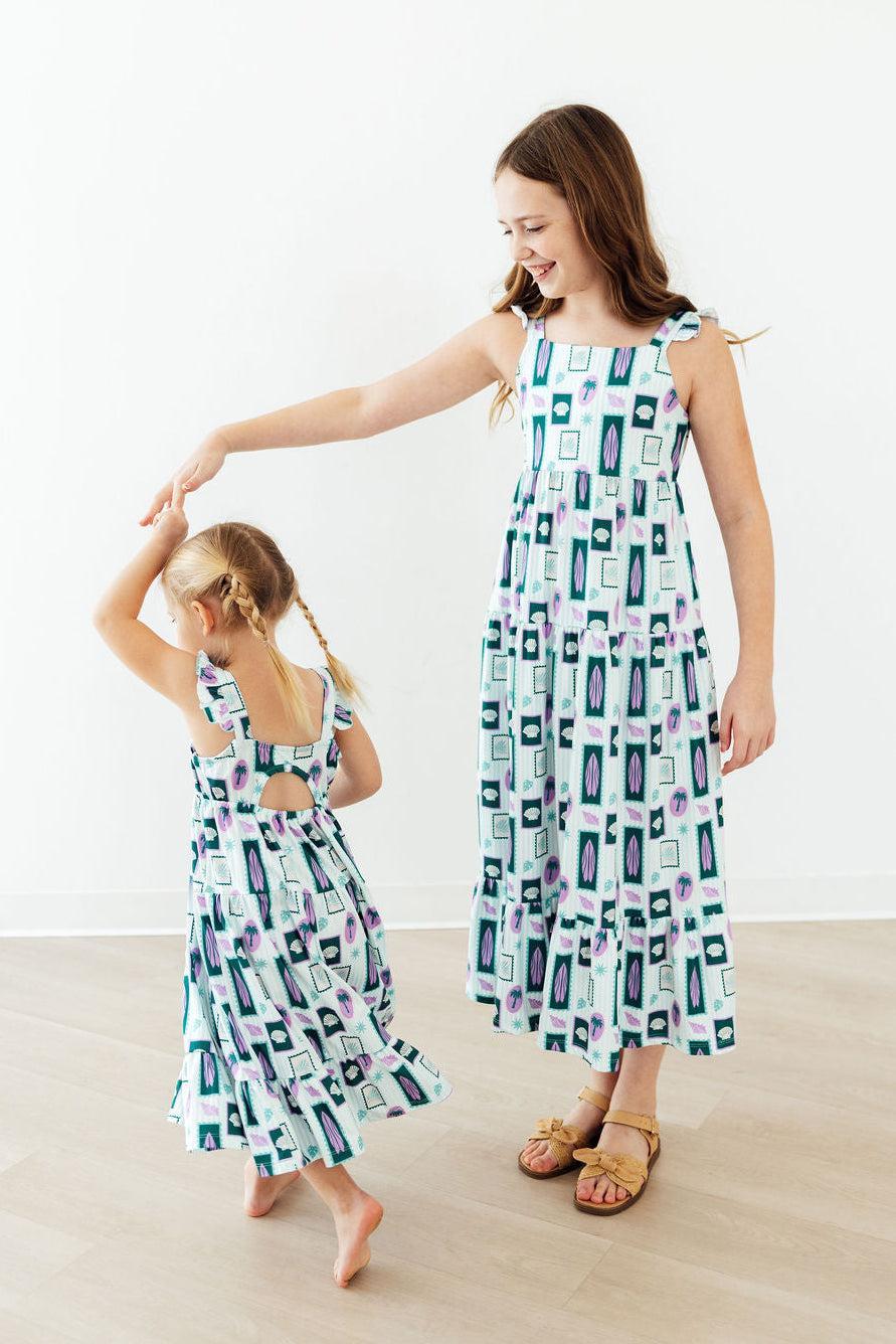 Surfer Girl Ruffle Maxi Dress by Mila & Rose ®
