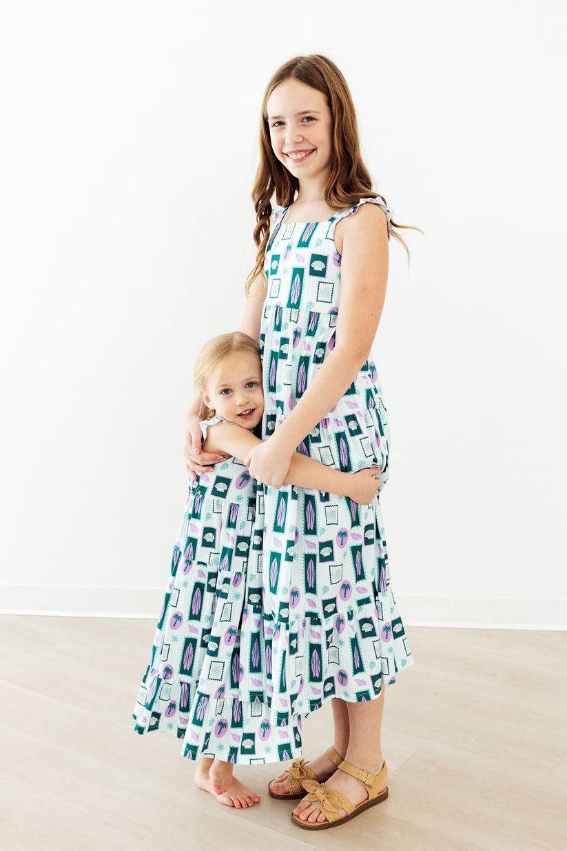 Surfer Girl Ruffle Maxi Dress by Mila & Rose ®