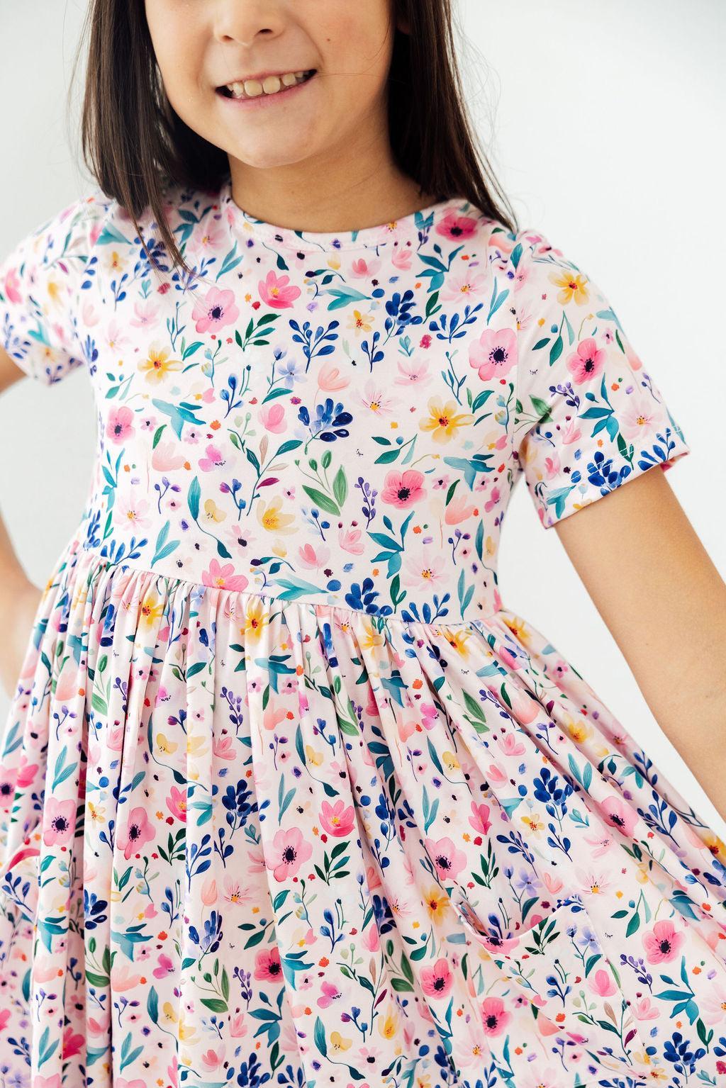 Morning Meadows S/S Pocket Twirl Dress by Mila & Rose ®