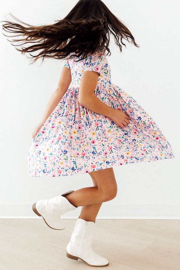 Morning Meadows S/S Pocket Twirl Dress by Mila & Rose ®