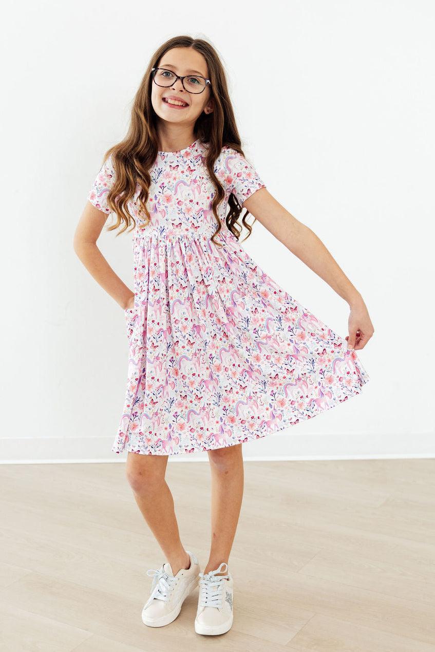 Whimsical Woods S/S Pocket Twirl Dress by Mila & Rose ®