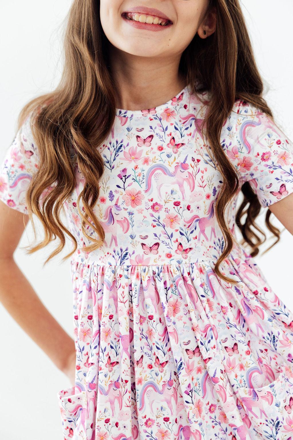 Whimsical Woods S/S Pocket Twirl Dress by Mila & Rose ®