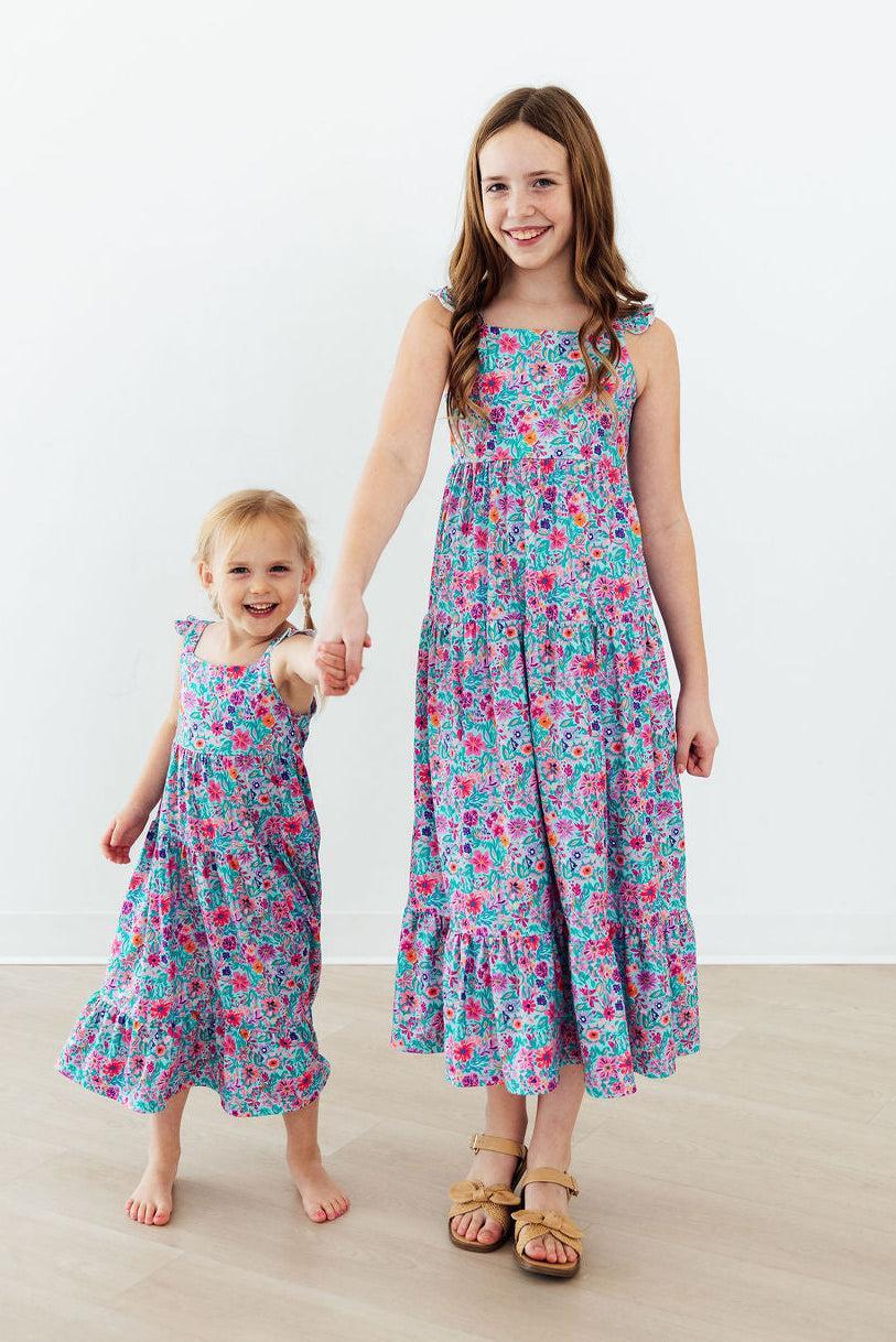 Tropical Garden Ruffle Maxi Dress by Mila & Rose ®