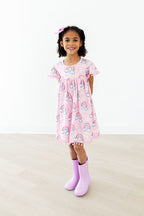 Sparkling Rainbows Pom Pom Dress by Mila & Rose ®